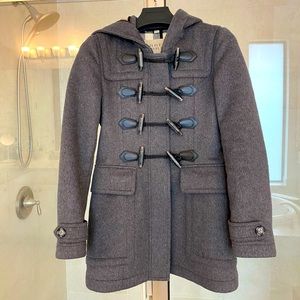 COPY - Burberry Brit Parka Hooded wool duffle coat.